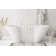 67 Inch Bathtub in Glossy White with Trim