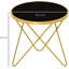 Lyall Glass Top Frame End Table-305379096