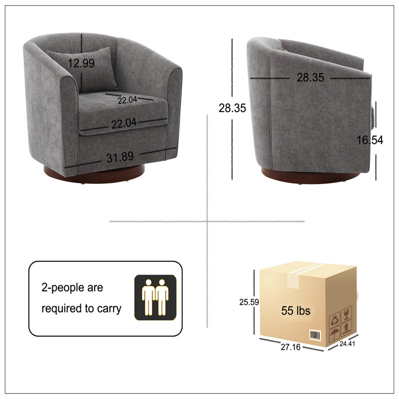 Chaises d'appoint pour le salon, Gris