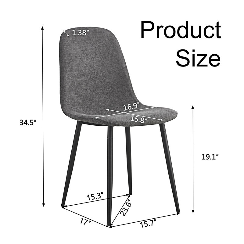 Ensemble de 6 chaises de salle à manger rembourrées, 6