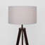 Ismay 149 cm Morrigan Wood Tripod Floor Lamp with Shelf & XL Reni Shade-1931649193-1931649187-1931688564