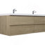 Meuble-lavabo mural 72 po avec lavabo 72 po, meuble-lavabo mural moderne avec lavabo à surface solide-117866862