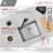 22 in. x 19 in. 16 Gauge, Stainless Steel, Brushed Single Bowl Undermount Workstation Kitchen Sink with Built-In Accessories-131085264-131085268