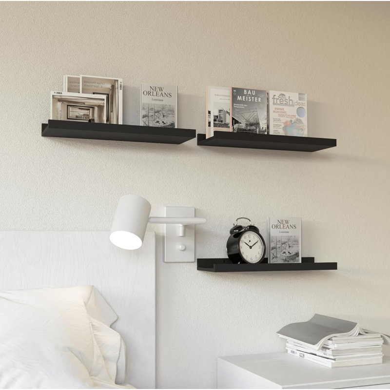 3 Piece Wood Floating Shelf