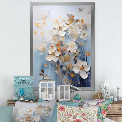 Minimalisme, fleurs saisonnières sur toile