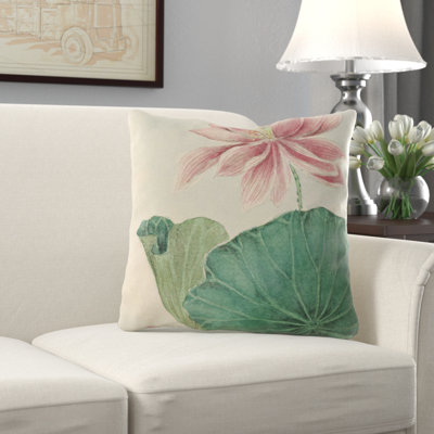 Floral Outdoor Reversible Throw Pillow