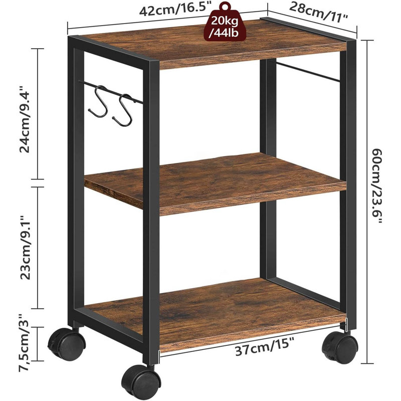 60cm H x 42cm W Printer Stand