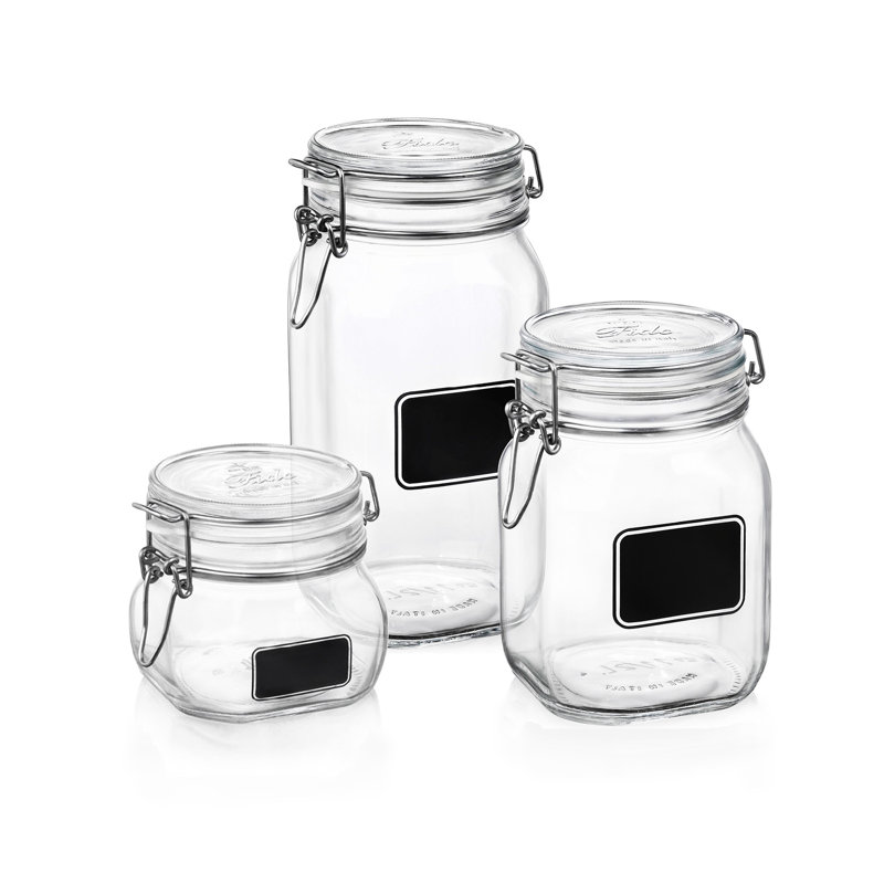 Fido 3 Piece Storage Jar Set