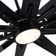 72 In.Integarted Led Large Black Double Finish Ceiling Fan With Remote Control