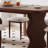 Ash Wood Solid Wood Dining Table And Chairs 4 - Person Solid Wood Solid Wood Top Double Pedestal Dining Set-101106510