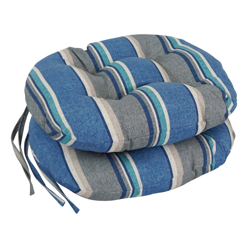 Outdoor 3.5'' Dining Chair Seat Cushion, Sovaro Denim