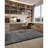 Indoor Plush Area Rugs, 5 x 8 ft Soft Plush Carpet, Furry Shag Area Rugs for Living Room, Bedroom, Sunroom, Modern Home Decor Aesthetic, Non-Shedding, Non-Woven, Slip-Resistant, Dark Gray