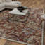 Tapis orange en polypropylène tissé à la main Raashi-831936169