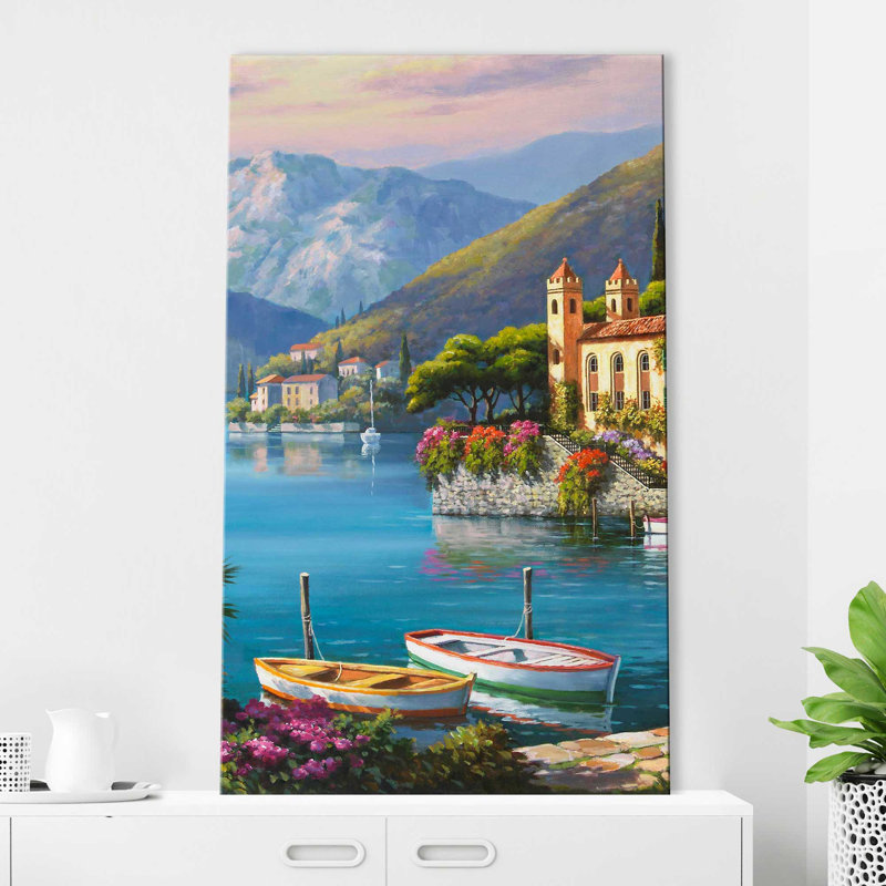 Villa Bella Vista I par - Peinture, Toile tendue, H 48 po x l 28 po x P 1,5 po