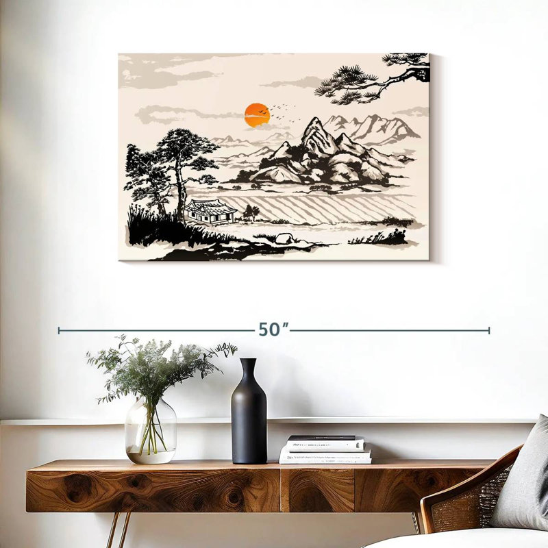 Alvord Korean Mountain, 24" H x 36" W