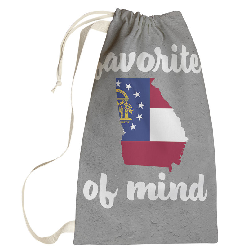 Fabric Laundry Bag with Handles, Small (64" H x 20" W x 1.5" D), Georgia