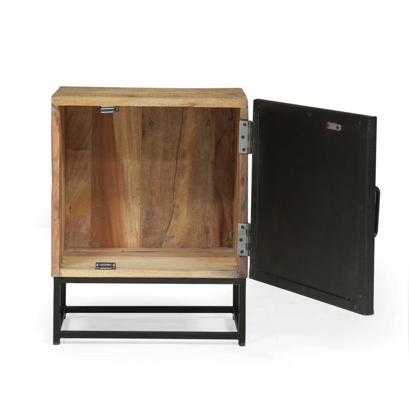 Commode en bois rétro, table de chevet pour chambre à coucher