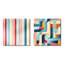 Casler - Ensemble de 2 collages carrés à formes abstraites-101859047-101859046
