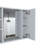 Medicine Cabinet Hops, Double Door, Mirror, One External Shelf, White Finish-42210963
