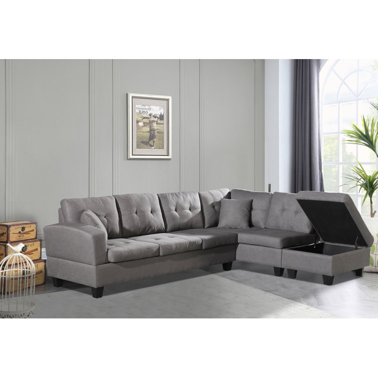 Wenty 104.72'' Upholstered Sofa Chaise - Wayfair Canada