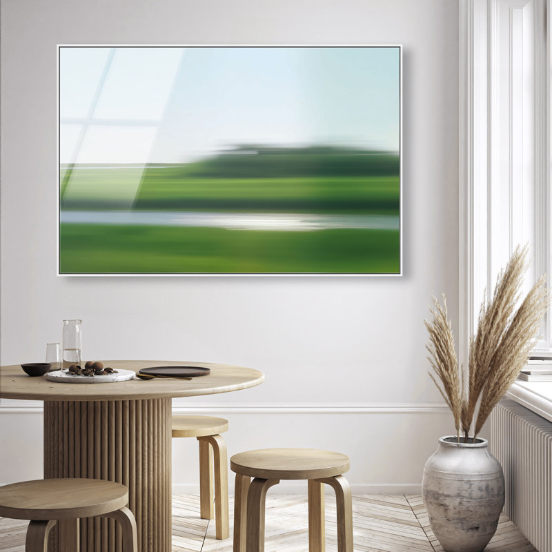 Velocity Meadow II Print by Oliver Gal, 21"H x 31"W, White Floater Frame