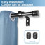 Tringle à rideaux simple ajustable 0,62 po Sweitzer-148547069-148547042