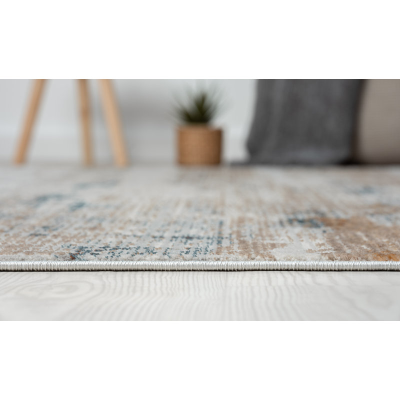 Aria light grey Rug, Rectangular 200 x 290cm