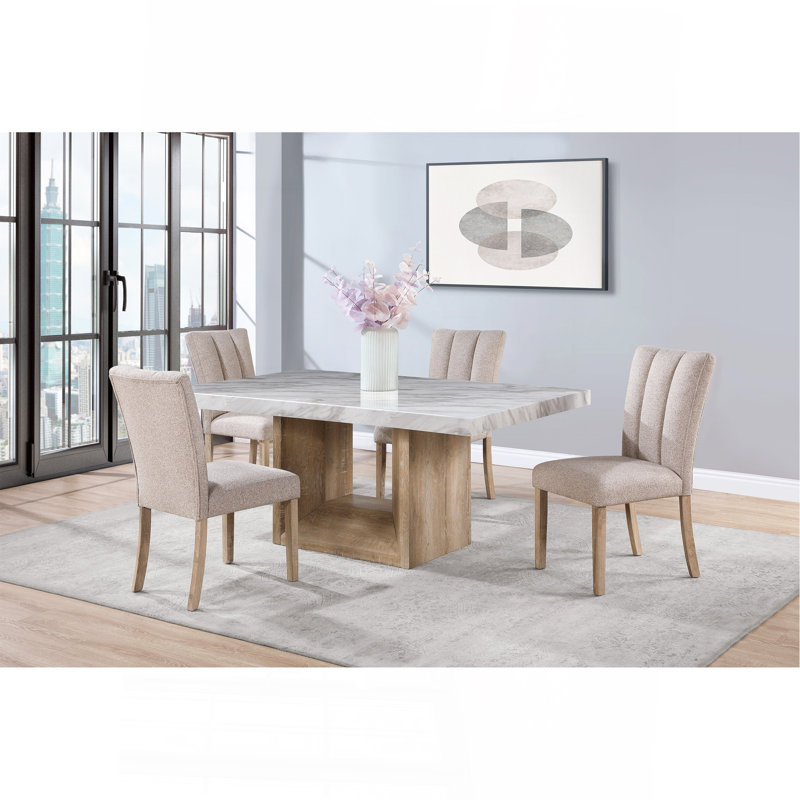Sheena 5Pc Dining Table Set Natural