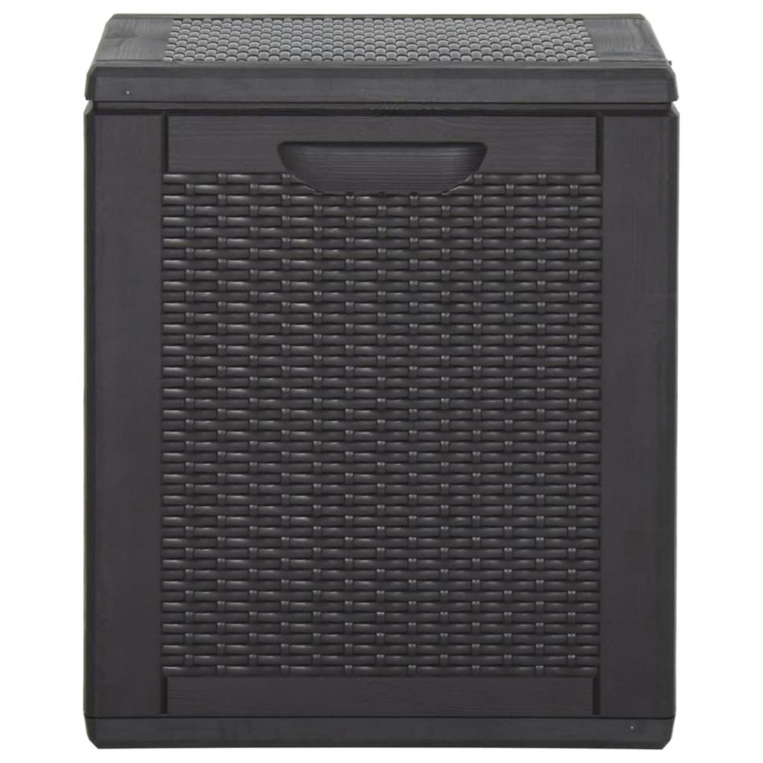 META 43cm W 90L Polypropylene Deck Box in Black