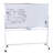 Double-Sided Magnetic Mobile Whiteboard with Markers