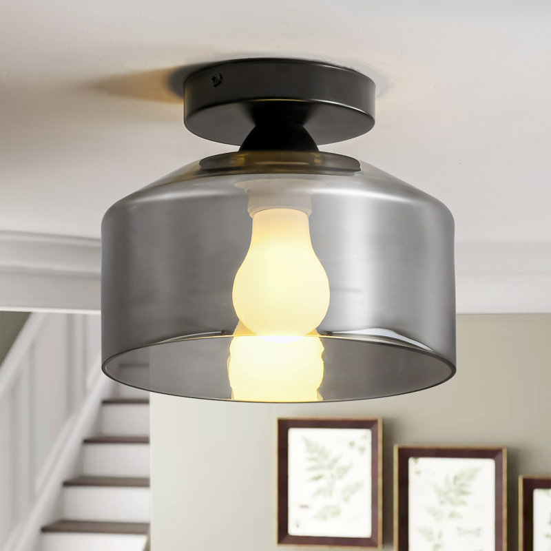 Fanette Glass Semi Flush Mount