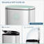 Poubelle à pédale, poubelle en acier inoxydable, poubelle à fermeture en douceur avec seau intérieur en plastique amovible, résistant aux empreintes digitales, poubelle à couvercle, combinaison pour la maison de cuisine-100738184-100742167