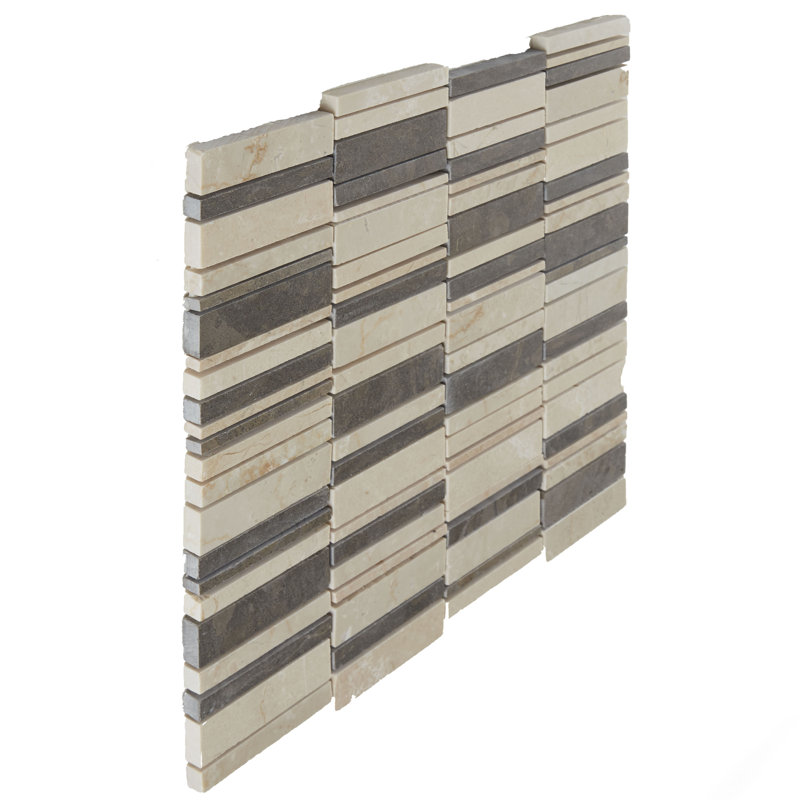 Marble Collection 12" x 12" Decorative Accents in Warm Waterfall Blend, Waterfall Cool
