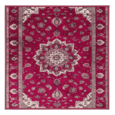 Tapis mauve lavable à la machine Tabriz