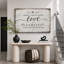 «Home Love Family», œuvre d'art, impression sur toile encadrée-131654664-131654666