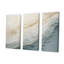 Minimalisme, vague bleue et grise, horizon I - ensemble de décorations minimalistes côtières-107755268-107755270