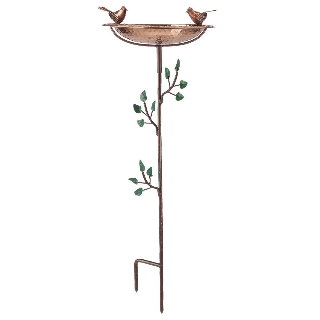 Doxey Copper Single Tier Birdbath House of Hampton®