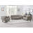 Keiya Transitional 65"L Linen Fabric Upholstered Loveseat in Brown