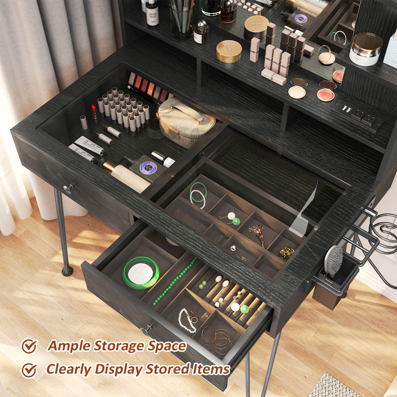 Kashara Vanity, Black