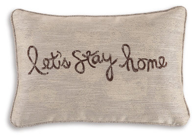  Lets Stay Home Throw Pillow