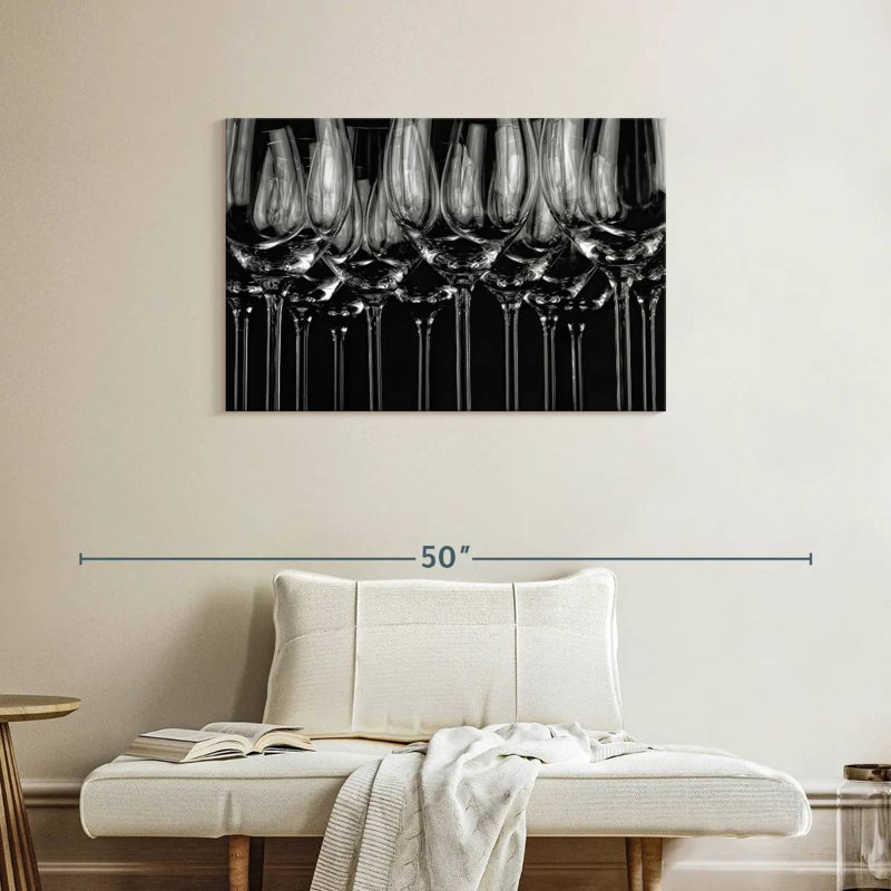 Senne Wine Glasses, 24" H x 36" W