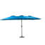 Parasol rectangulaire d'extérieur 14,8 pi avec manivelle - bleu foncé