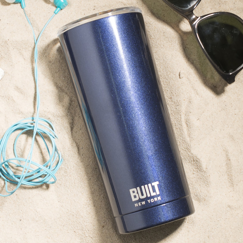 Built Perfect Seal 565ml Stainless Steel (18/8) Travel Mug, Midnight Blue