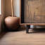 Table d'appoint en bois massif.