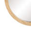 Solid Wood Round Mirror
