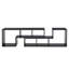 Meuble télé en panneau de fibres à densité moyenne extensible en bois de noyer, console multimédia modulaire à rangement ouvert, centre de divertissement à combinaison libre pour le salon, la chambre et le bureau-129241502