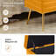 Banc de rangement en velours Carrielynn-1235242580