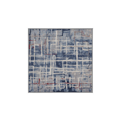 Tapis gris lavable à la machine