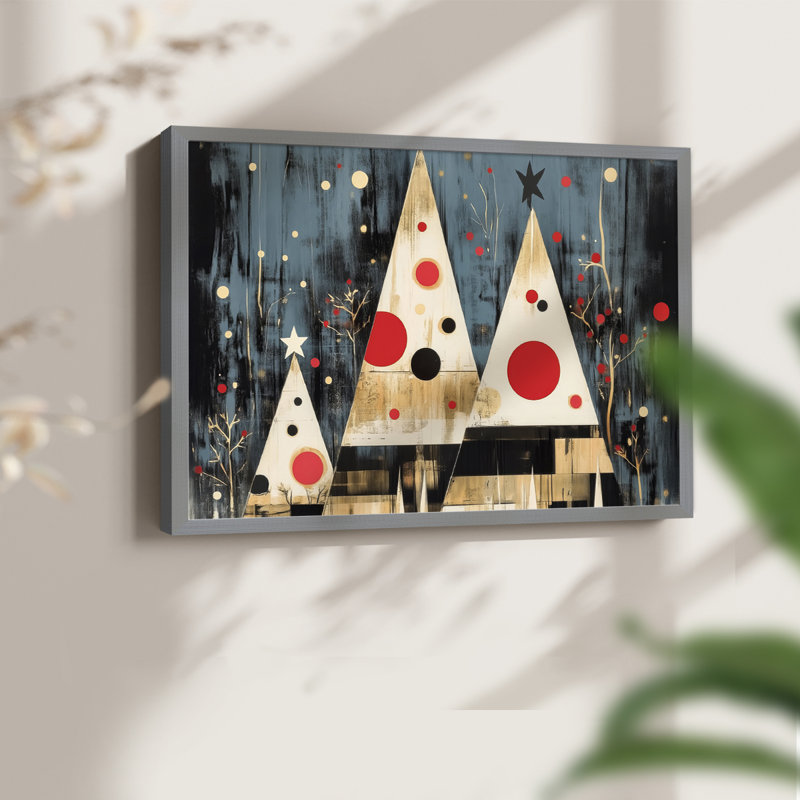 «Chirstmas Art» - DCCL XXII - Reproduction encadrée - Restickable, H 16 po x l 20 po, Gris