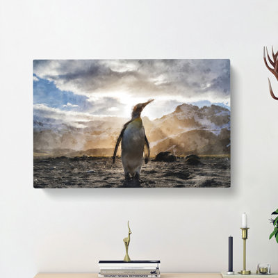 King Penguin - Wrapped Canvas
